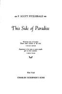 F. Scott Fitzgerald: This side of paradise (Hardcover, 1977, Scribner)